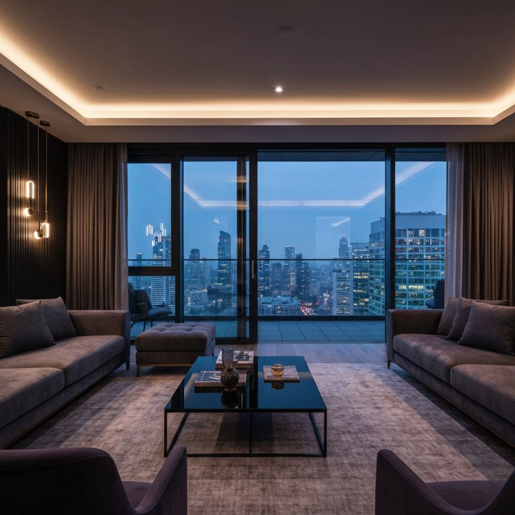 AI transformed living room